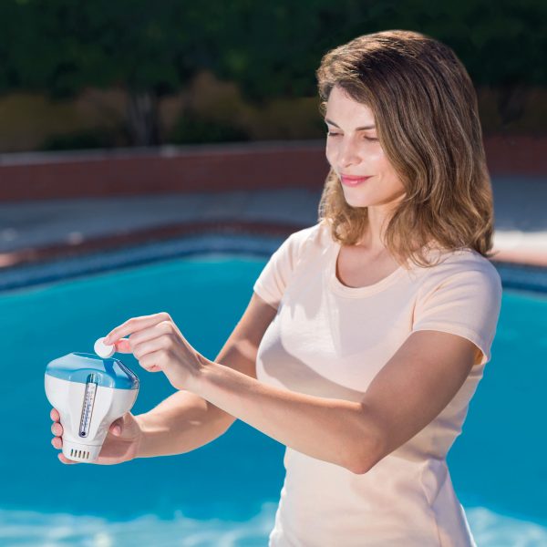 INTEX 2-in-1 Floating Chlorine Dispenser with Thermometer product image